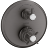 Bateria termo. z uchwytem krzyżowym, do 2 odbiorników, podtynkowa Czarny Chrom brushed Montreux AXOR 16820340