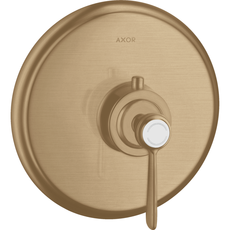 Bateria termostatyczna HighFlow z uchwytem jednoramiennym, podtynkowa Brąz Szczotkowany Montreux AXOR 16824140