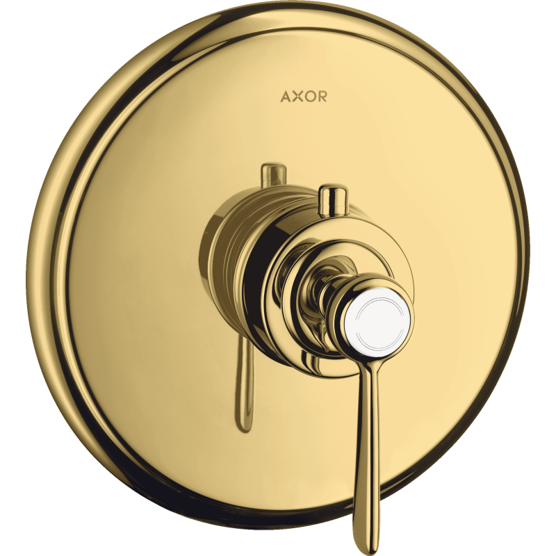 Bateria termostatyczna HighFlow z uchwytem jednoramiennym, podtynkowa Złoty Optyczny Polerowany Montreux AXOR 16824990