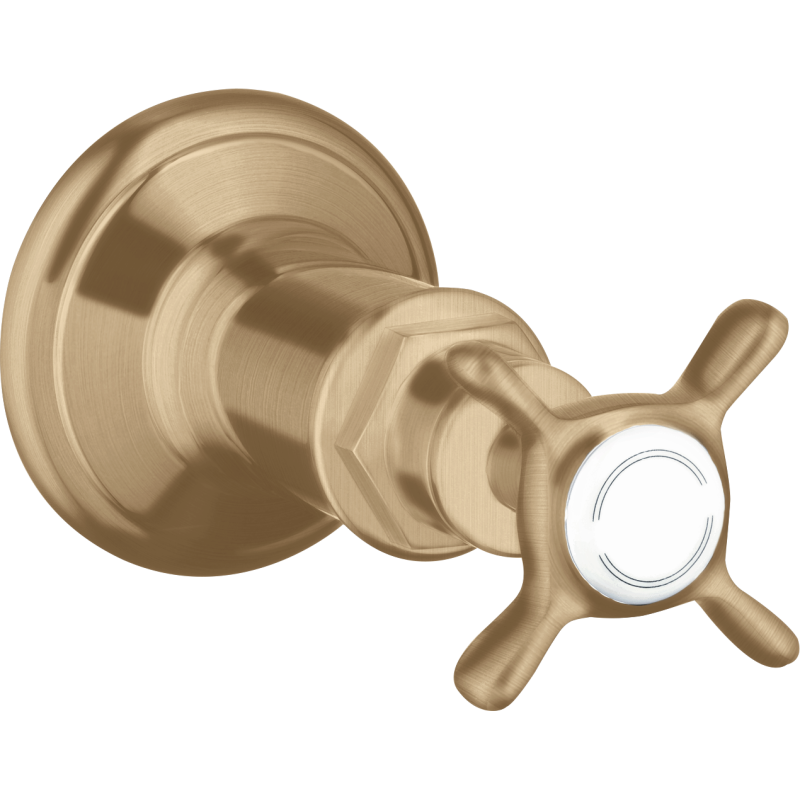 Zawór odcinający z uchwytem krzyżowym, podtynkowy Brąz Szczotkowany Montreux AXOR 16871140