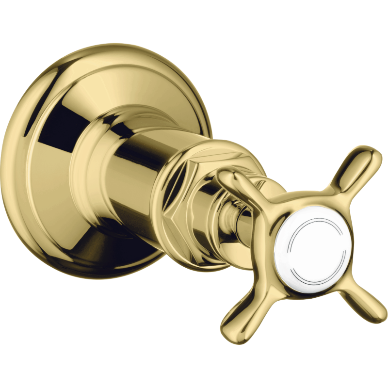 Zawór odcinający z uchwytem krzyżowym, podtynkowy Mosiądz Polerowany Montreux AXOR 16871930