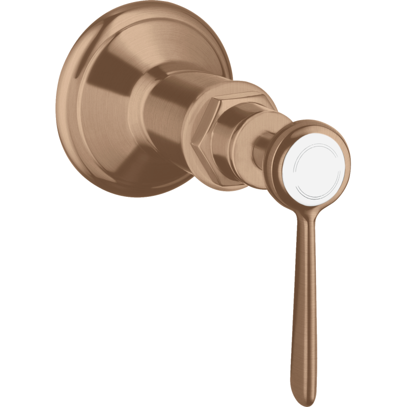 Zawór odcinający z uchwytem jednoramiennym, podtynkowy Czerwony Złoty Szczotkowany Montreux AXOR 16872310