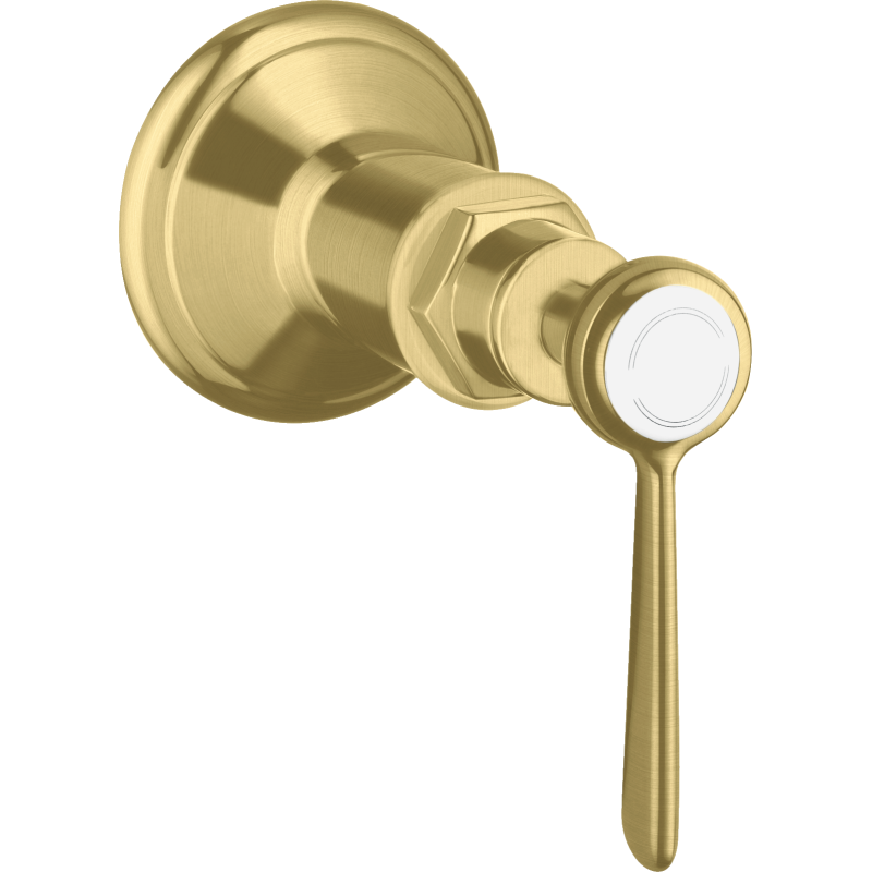 Zawór odcinający z uchwytem jednoramiennym, podtynkowy Mosiądz Szczotkowany Montreux AXOR 16872950