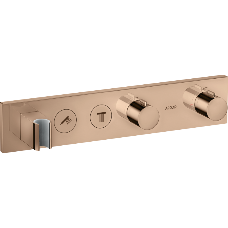 Moduł termostatyczny 460/90 do 2 odbiorników, podtynkowy Czerwony Złoty Polerowany ShowerSolutions AXOR 18355300