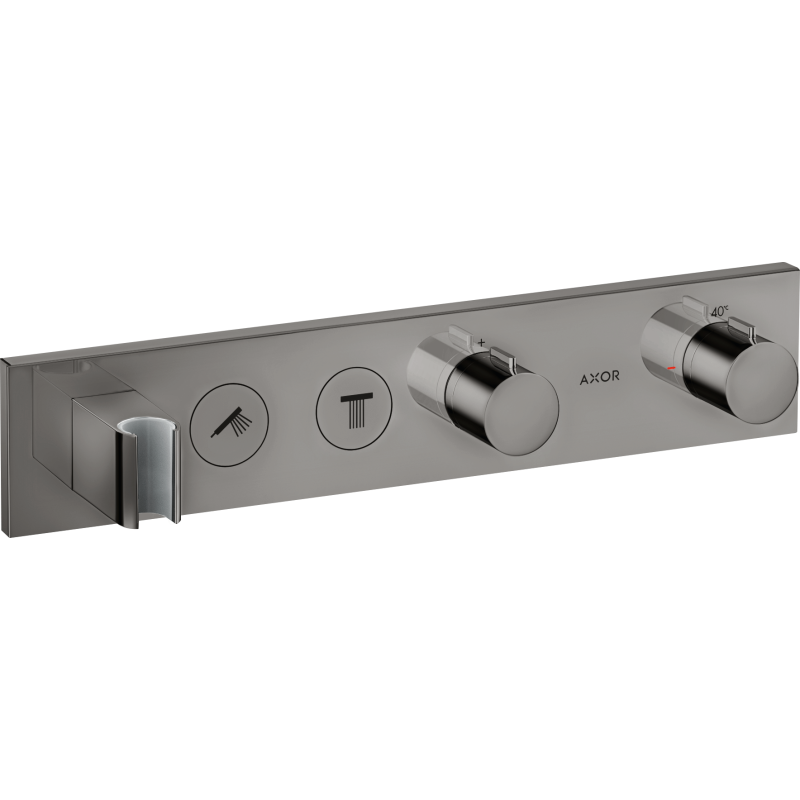 Moduł termostatyczny 460/90 do 2 odbiorników, podtynkowy Czarny Chrom Polerowany ShowerSolutions AXOR 18355330