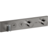 Moduł termostatyczny 460/90 do 2 odbiorników, podtynkowy Czarny Chrom Polerowany ShowerSolutions AXOR 18355330