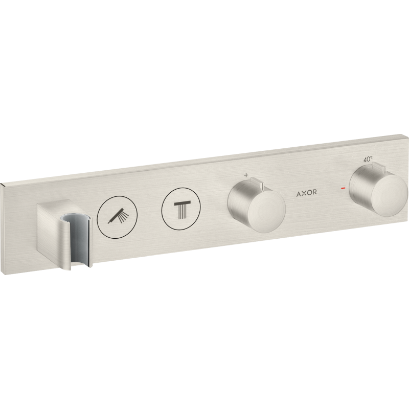 Moduł termostatyczny 460/90 do 2 odbiorników, podtynkowy Stal Szlachetna Optyczna ShowerSolutions AXOR 18355800