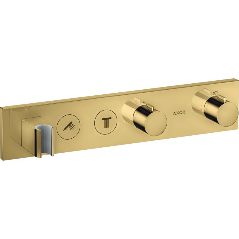 Moduł termostatyczny 460/90 do 2 odbiorników, podtynkowy Złoty Optyczny Polerowany ShowerSolutions AXOR 18355990