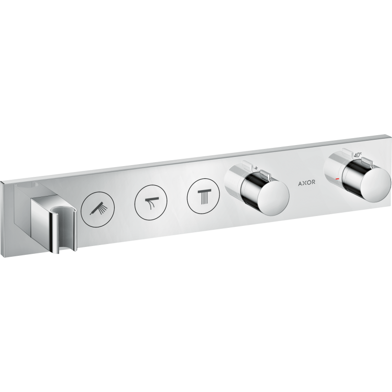 Moduł termostatyczny Select 530/90 do 3 odbiorników, podtynkowy Złoty Optyczny Szczotkowany ShowerSolutions AXOR 18356250