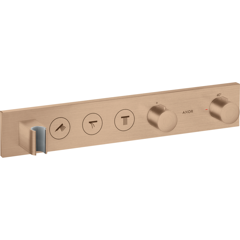 Moduł termostatyczny Select 530/90 do 3 odbiorników, podtynkowy Czerwony Złoty Szczotkowany ShowerSolutions AXOR 18356310