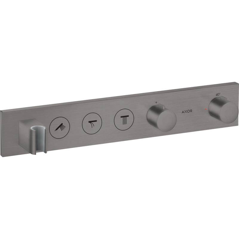 Moduł termostatyczny Select 530/90 do 3 odbiorników, podtynkowy Czarny Chrom Szczotkowany ShowerSolutions AXOR 18356340