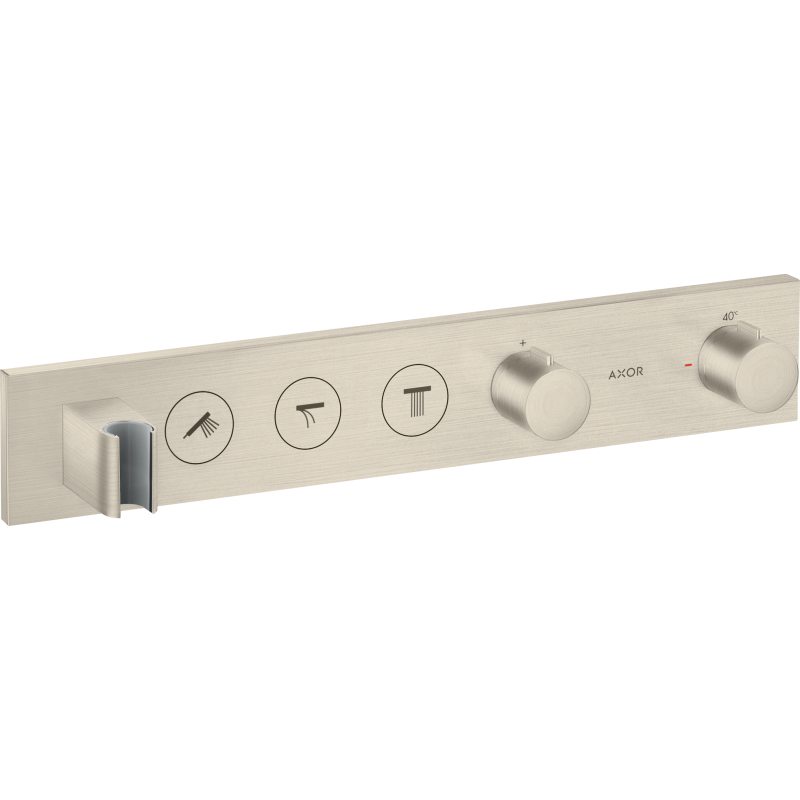 Moduł termostatyczny Select 530/90 do 3 odbiorników, podtynkowy Nikiel Szczotkowany ShowerSolutions AXOR 18356820