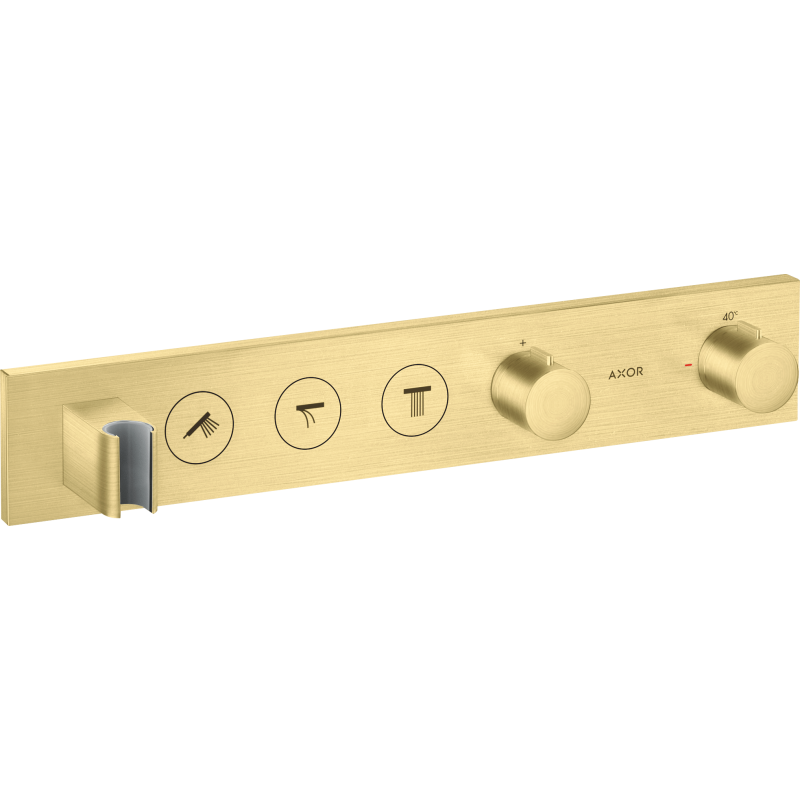 Moduł termostatyczny Select 530/90 do 3 odbiorników, podtynkowy Mosiądz Szczotkowany ShowerSolutions AXOR 18356950