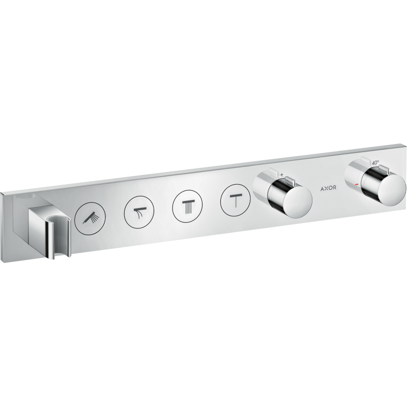 Moduł termostatyczny Select 600/90 do 4 odbiorników, podtynkowy Czerwony Złoty Polerowany ShowerSolutions AXOR 18357300