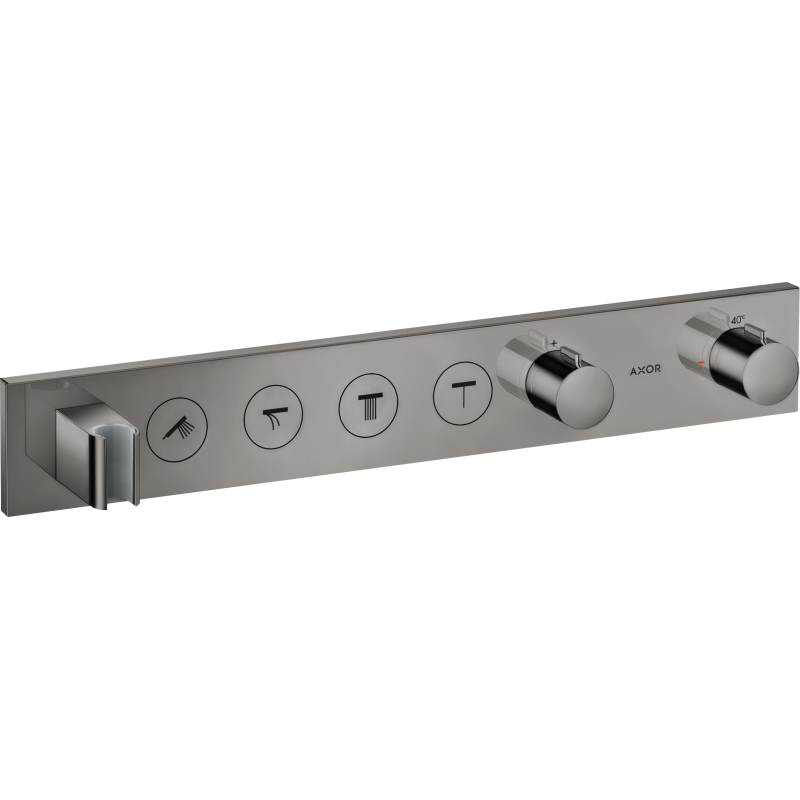 Moduł termostatyczny Select 600/90 do 4 odbiorników, podtynkowy Czarny Chrom Polerowany ShowerSolutions AXOR 18357330