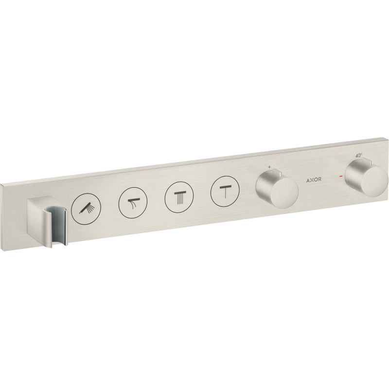 Moduł termostatyczny Select 600/90 do 4 odbiorników, podtynkowy Stal Szlachetna Optyczna ShowerSolutions AXOR 18357800