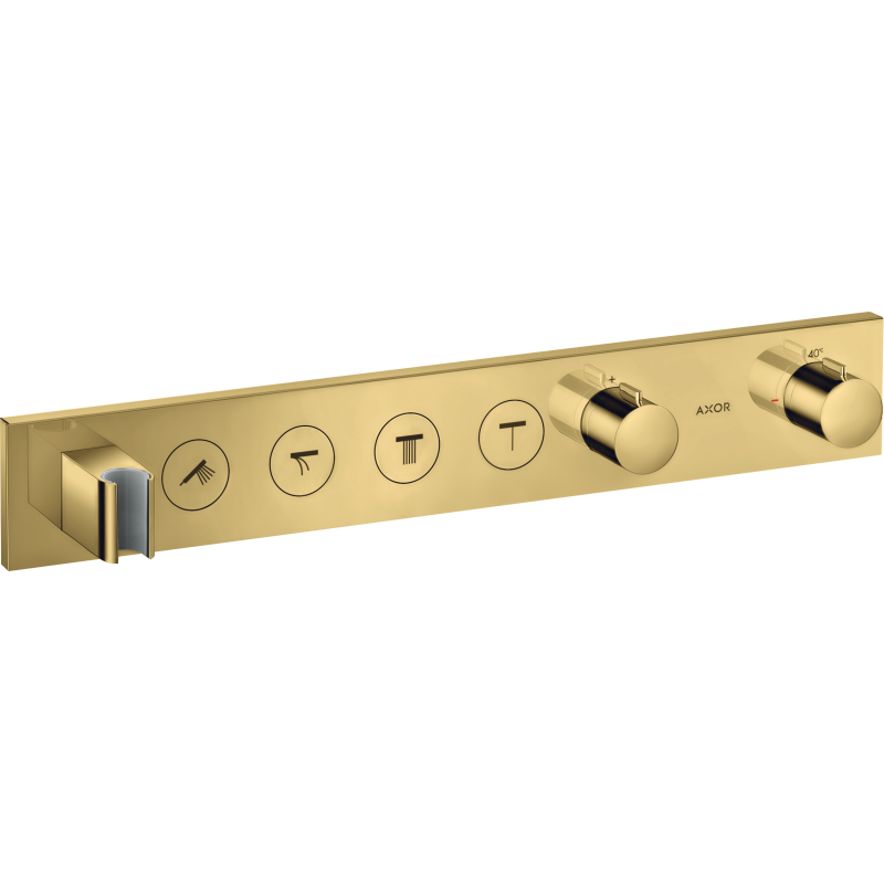 Moduł termostatyczny Select 600/90 do 4 odbiorników, podtynkowy Złoty Optyczny Polerowany ShowerSolutions AXOR 18357990