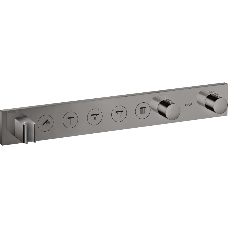 Moduł termostatyczny Select 670/90 do 5 odbiorników, podtynkowy Czarny Chrom Polerowany ShowerSolutions AXOR 18358330