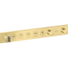 Moduł termostatyczny Select 670/90 do 5 odbiorników, podtynkowy Mosiądz Szczotkowany ShowerSolutions AXOR 18358950
