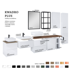 SZAFKA KWADRO PLUS 80 2S WHITE HG ELITA 166713