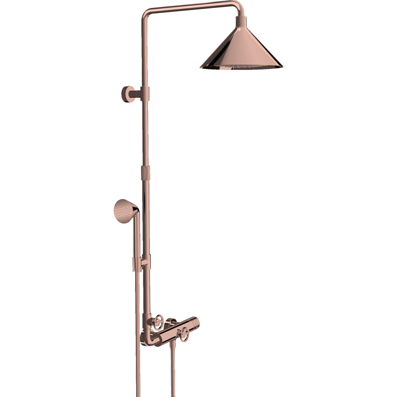 Komplet prysznicowy 240 2jet z termostatem Czerwony Złoty Polerowany Showers/Front AXOR 26020300