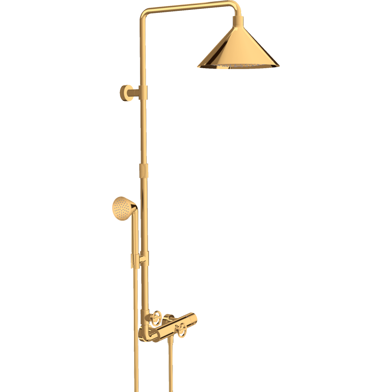 Komplet prysznicowy 240 2jet z termostatem Złoty Optyczny Polerowany Showers/Front AXOR 26020990