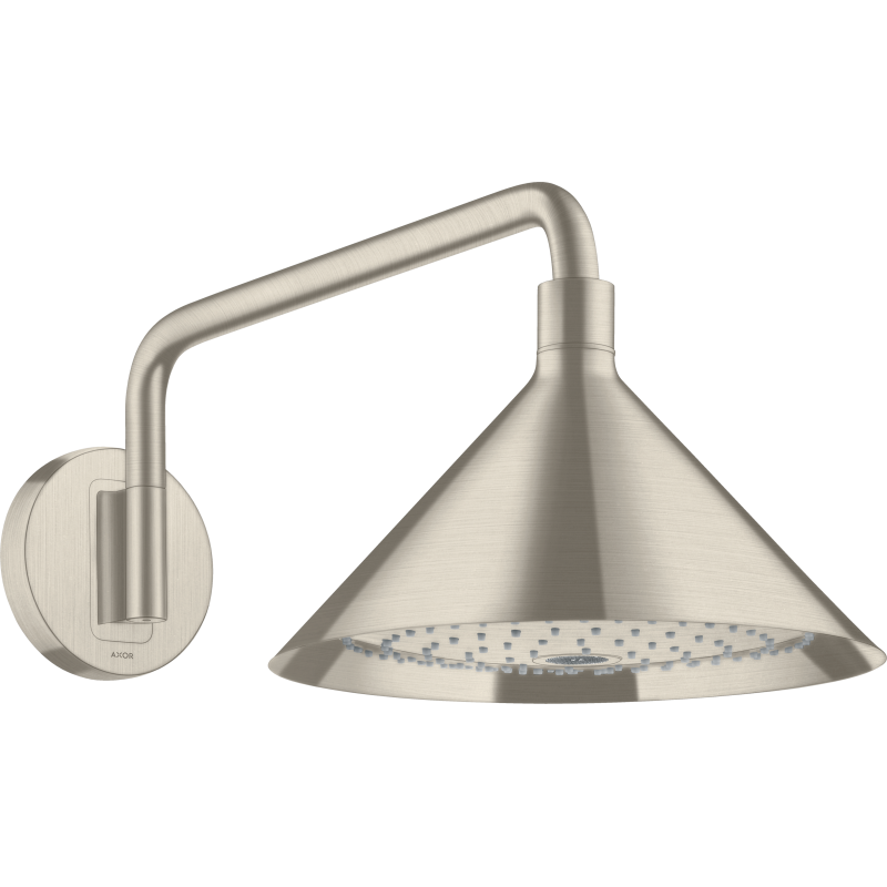 Głowica prysznicowa 240 2jet z ramieniem prysznicowym Nikiel Szczotkowany Showers/Front AXOR 26021820