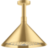 Głowica prysznicowa 240 2jet z przyłączem sufitowym Złoty Optyczny Szczotkowany Showers/Front AXOR 26022250