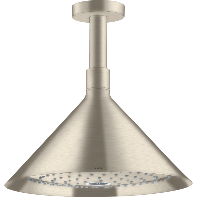 Głowica prysznicowa 240 2jet z przyłączem sufitowym Nikiel Szczotkowany Showers/Front AXOR 26022820