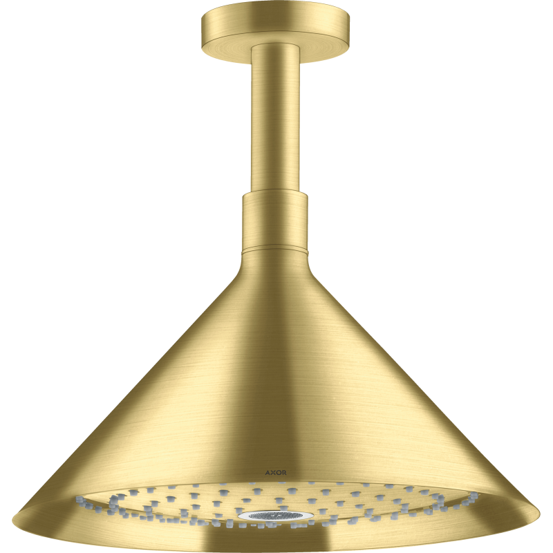 Głowica prysznicowa 240 2jet z przyłączem sufitowym Mosiądz Szczotkowany Showers/Front AXOR 26022950