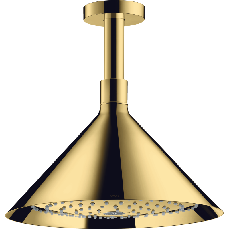 Głowica prysznicowa 240 2jet z przyłączem sufitowym Złoty Optyczny Polerowany Showers/Front AXOR 26022990