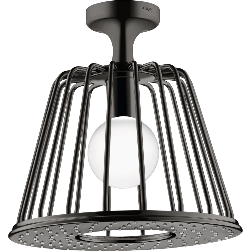LampShower 275 1jet z przyłączem sufitowym Czarny Chrom Polerowany LampShower/Nendo AXOR 26032330