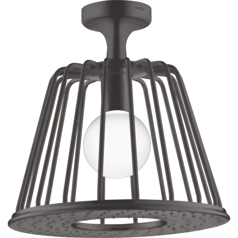 LampShower 275 1jet z przyłączem sufitowym Czarny Chrom Szczotkowany LampShower/Nendo AXOR 26032340