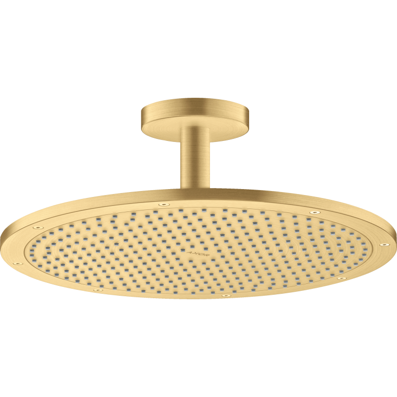 Głowica prysznicowa 350 1jet z przyłączem sufitowym Złoty Optyczny Szczotkowany ShowerSolutions AXOR 26035250