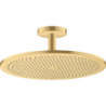 Głowica prysznicowa 350 1jet z przyłączem sufitowym Złoty Optyczny Szczotkowany ShowerSolutions AXOR 26035250