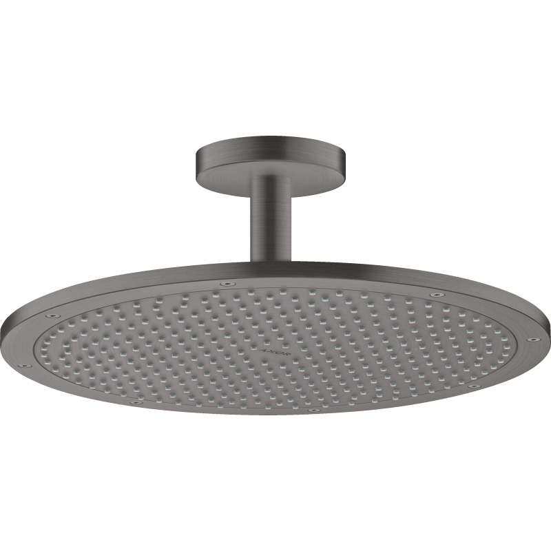 Głowica prysznicowa 350 1jet z przyłączem sufitowym Czarny Chrom Szczotkowany ShowerSolutions AXOR 26035340