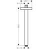 Przyłącze sufitowe 300 mm Chrom ShowerSolutions AXOR 26433000