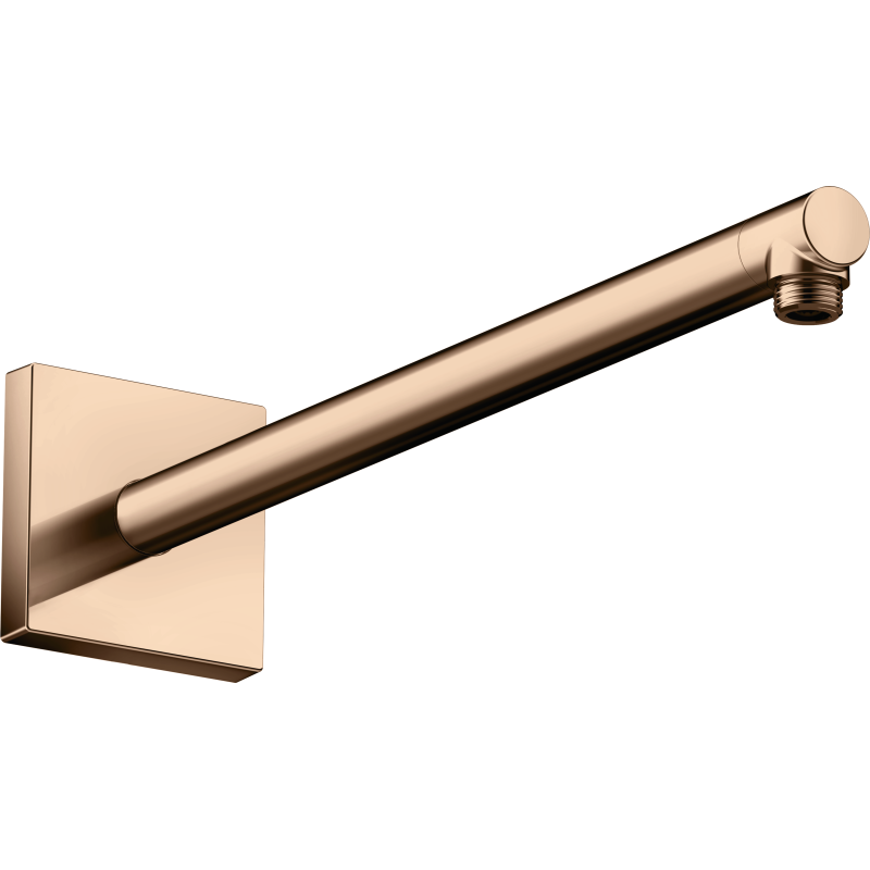 Ramię prysznicowe 390 mm, kwadratowe Czerwony Złoty Polerowany ShowerSolutions AXOR 26436300