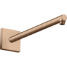 Ramię prysznicowe 390 mm, kwadratowe Czerwony Złoty Szczotkowany ShowerSolutions AXOR 26436310