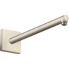 Ramię prysznicowe 390 mm, kwadratowe Nikiel Szczotkowany ShowerSolutions AXOR 26436820