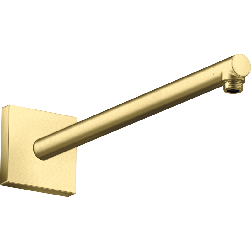 Ramię prysznicowe 390 mm, kwadratowe Mosiądz Szczotkowany ShowerSolutions AXOR 26436950