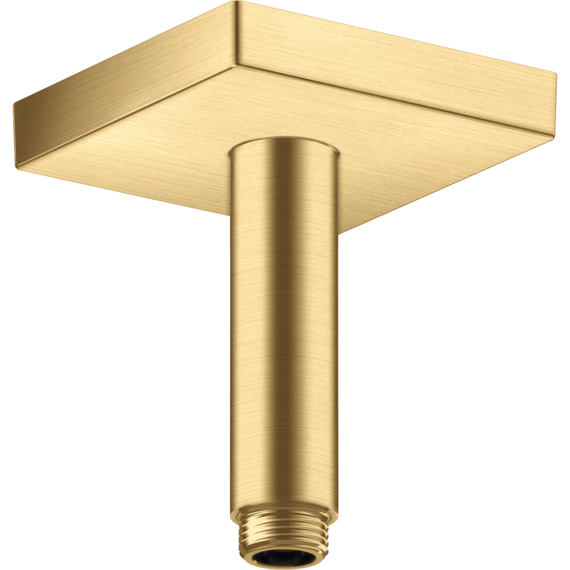 Przyłącze sufitowe 100 mm, kwadratowe Złoty Optyczny Szczotkowany ShowerSolutions AXOR 26437250