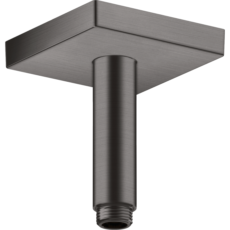 Przyłącze sufitowe 100 mm, kwadratowe Czarny Chrom Szczotkowany ShowerSolutions AXOR 26437340