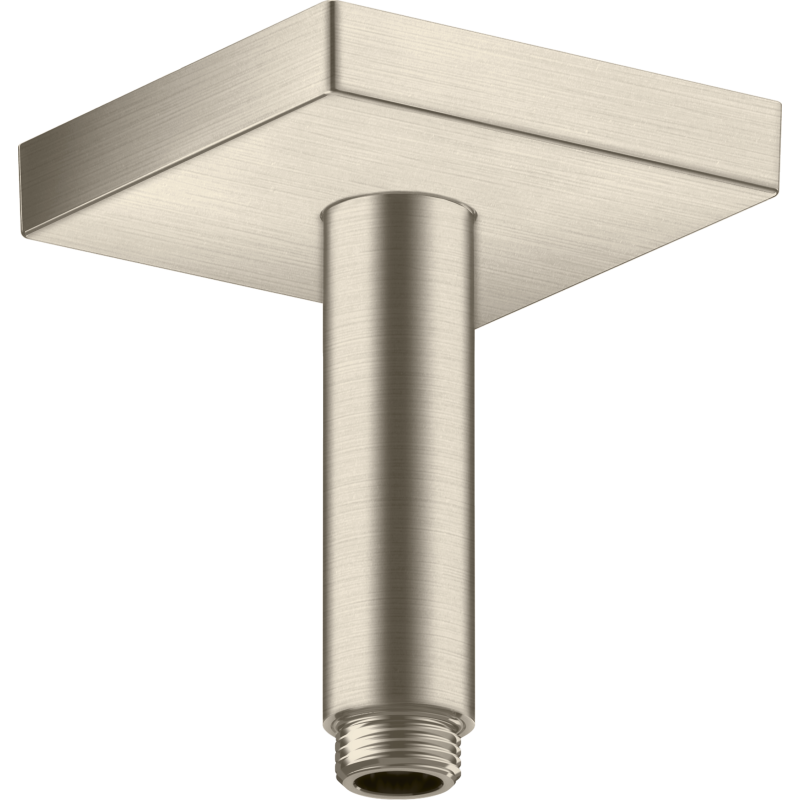 Przyłącze sufitowe 100 mm, kwadratowe Nikiel Szczotkowany ShowerSolutions AXOR 26437820