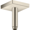 Przyłącze sufitowe 100 mm, kwadratowe Nikiel Szczotkowany ShowerSolutions AXOR 26437820