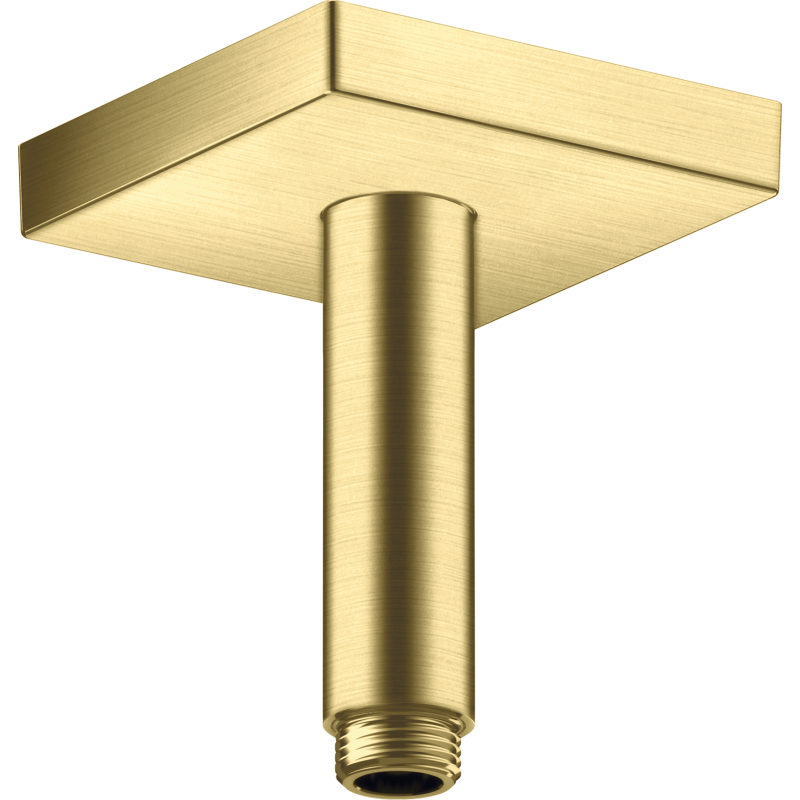 Przyłącze sufitowe 100 mm, kwadratowe Mosiądz Szczotkowany ShowerSolutions AXOR 26437950