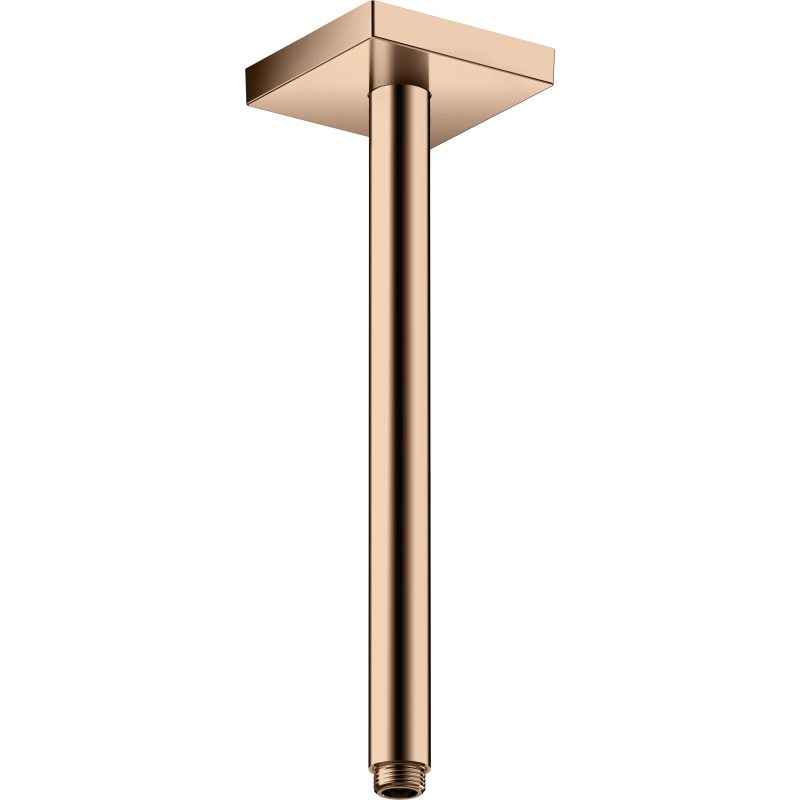 Przyłącze sufitowe 300 mm, kwadratowe Czerwony Złoty Polerowany ShowerSolutions AXOR 26438300