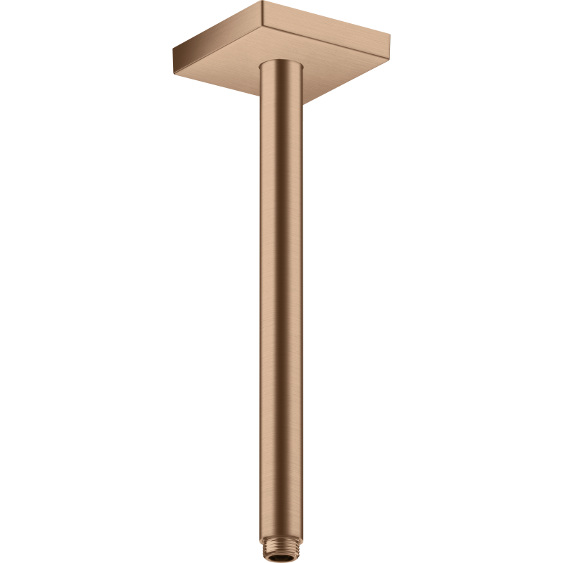 Przyłącze sufitowe 300 mm, kwadratowe Czerwony Złoty Szczotkowany ShowerSolutions AXOR 26438310