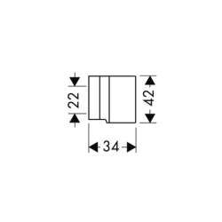 Uchwyt prysznicowy Chrom Polerowany Starck AXOR 27515020