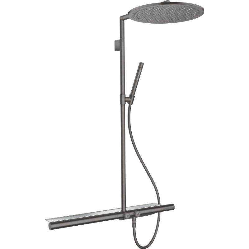 Komplet prysznicowy 350 1jet z termostatem 800 Czarny Chrom Szczotkowany ShowerSolutions AXOR 27984340